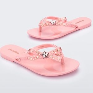 Mini Melissa Flip Flops NWT in Pink